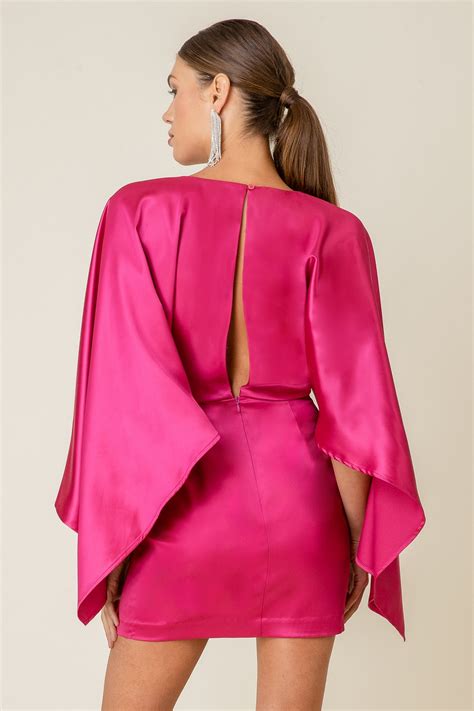 Rosie Cape Mini Dress Line And Dot