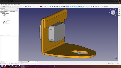 Freecad Create Sheet Metal Practice Deleted Scene Youtube