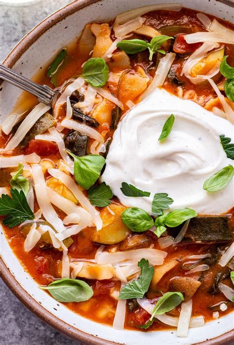 Vegetarian Lasagna Soup Recipe Runner