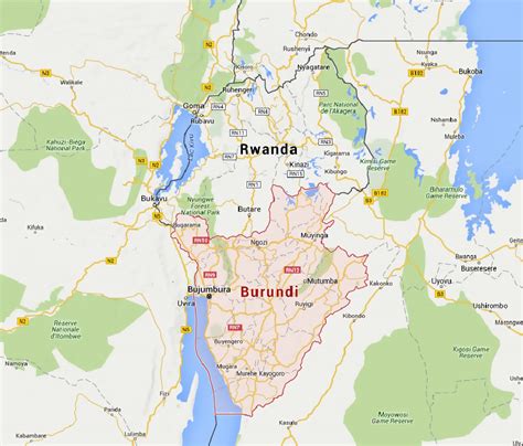 Detailed Map Of Burundi Burundi Africa Mapsland Maps Of The World