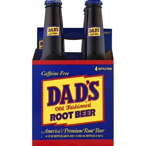 Dads Root Beer Root Beer Caffeine Free Old Fashioned 4 Bottle Pack 4 Oz Instacart