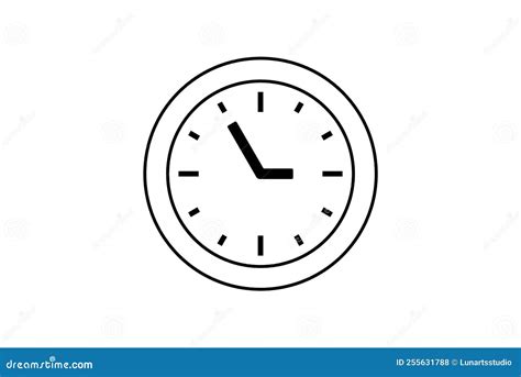 Vector Time And Clock Icon Analog Clock Icon Symbol Circle Arrow Icon