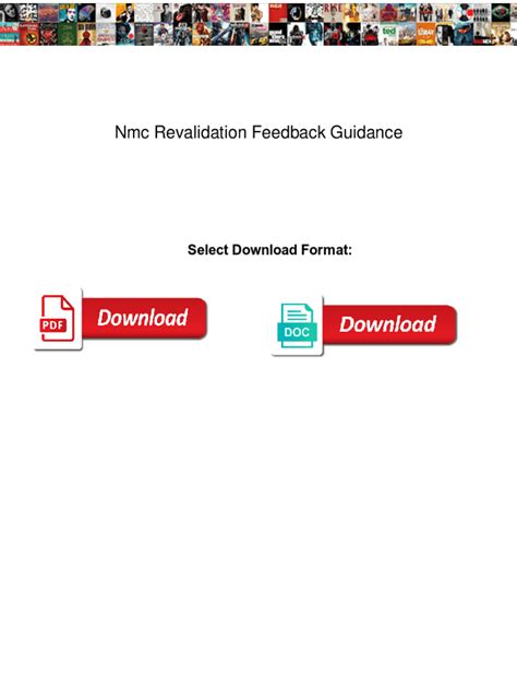 Fillable Online Nmc Revalidation Feedback Guidance Nmc Revalidation