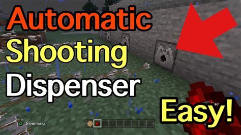 How To Make A Automatic Dispenser In Minecraft Fast Easy Youtube