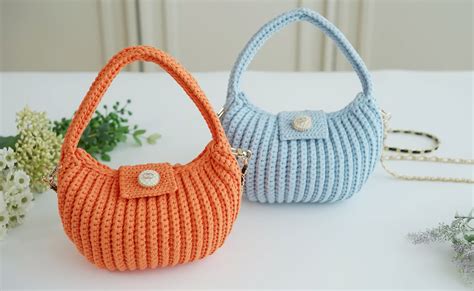 Easy Crochet Ribbed Bag Ilove Crochet