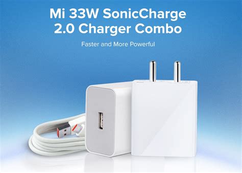 Xiaomi Launches Mi 33W SonicCharge 2 0 Charger Combo In India For Rs