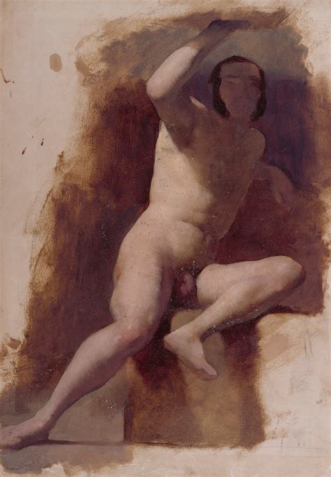 Seated Male Nude Works Of Art Ra Collection Royal Academy Of Arts