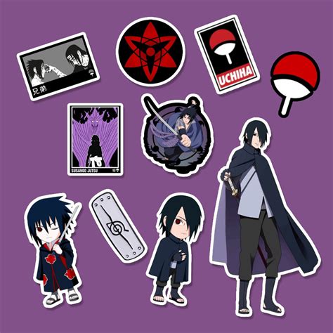 Jual Stiker Vinil Sasuke Uchiha Stiker Untuk Case Handphone Laptop Dan