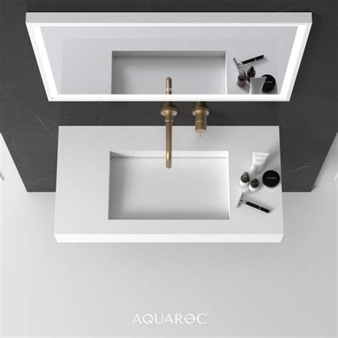 Fiora Wall Hung Stone Basin Mm Aquaroc