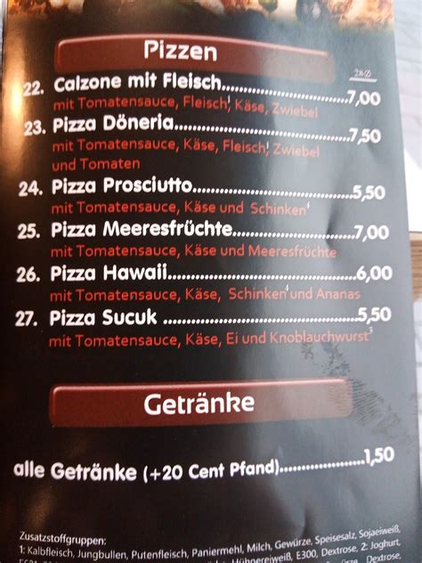 Speisekarte Von D Neria Kebap Haus Pizzeria Haiger