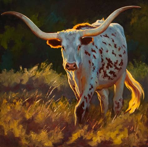 Cheri Christensen Mclarry Fine Art Cow Art Cow Painting Longhorn Cow