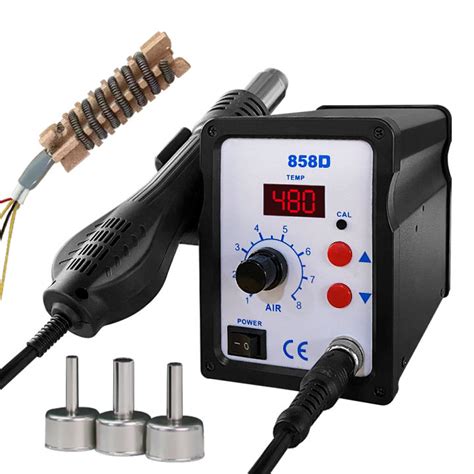 858D HOT AIR GUN BGA การประสาน Rework Station Blower เครองเปาผมเครองเปาผมบดกรปนความรอน
