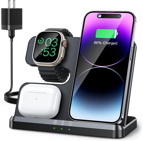 Amazon JARGOU 3 In 1 Wireless Charging Station Wireless Charger