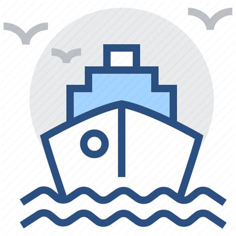 Sea Ship Delivery Shipping Transport Vessel Transportation Icon