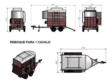 Projeto Reboque Carretinha Trailer Trucado Cavalo Em Pdf