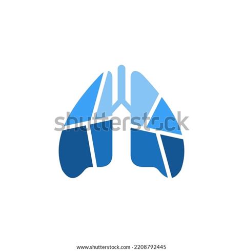 Lungs Pneumonia Logo Vector Stock Illustration Stock Vector Royalty