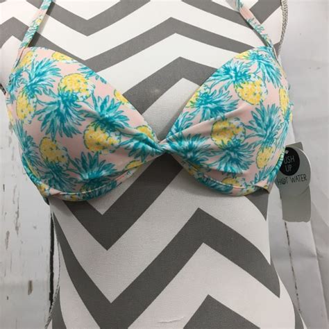 Hot Water Swim Nwt Hot Water Yellow Pineapple Bikini Poshmark