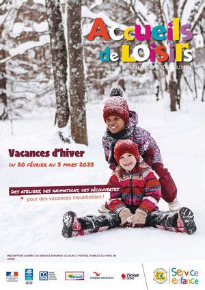 Calam O Programme Des Vacances D Hiver Dans Les Alsh Du Pays De