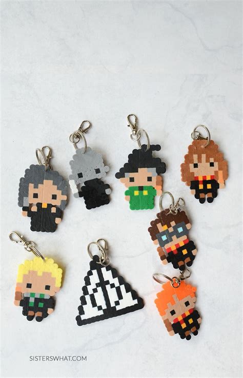 Harry Potter Perler Bead Patterns And Keychains Book Review Sisters