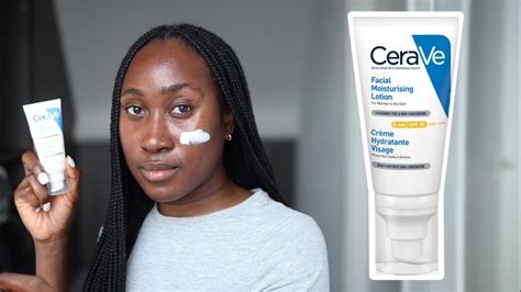 Cerave Facial Moisturising Lotion Spf Review On Dark Skin Youtube