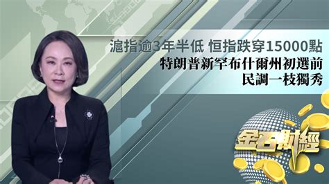 沪指逾3年半低 恒指跌穿15000点 特朗普新罕布什尔州初选前民调一枝独秀 凤凰网视频 凤凰网