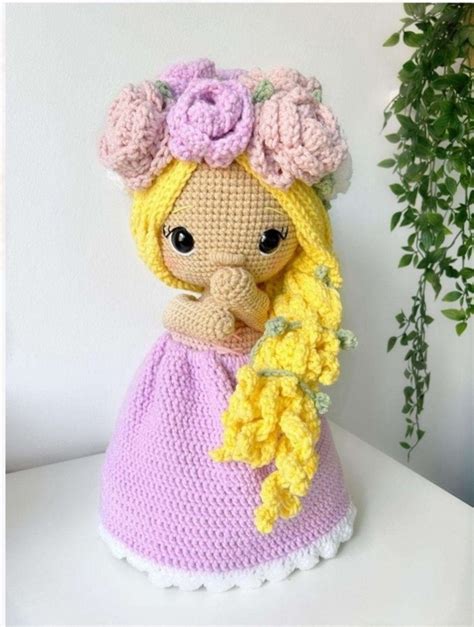 Receita Boneca Buquê de Flores Amigurumi Elo7