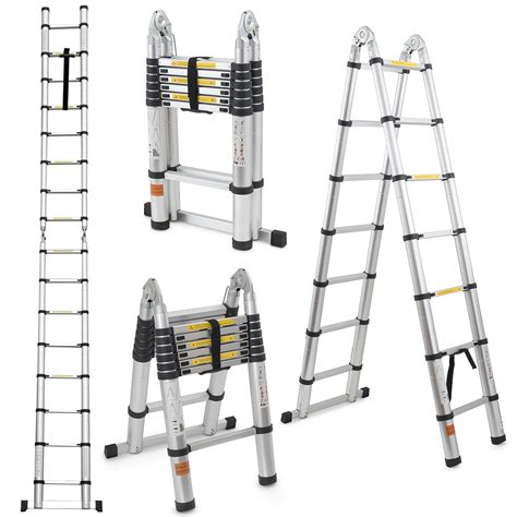 Multi Purpose Ft Aluminum Telescopic Ladder Telescoping A Type