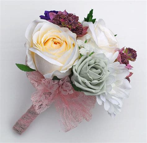 Pink Astrantia Ivory Gerbera And Rose Flower Girl Wedding Posy Sarahs