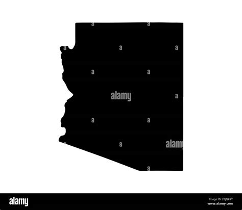 Arizona State Map Us State Map Arizona Outline Symbol Vector Illustration Stock Vector Image