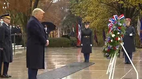 Watch Donald Trump Lays A Wreath At Arlington Cemetery For Veterans