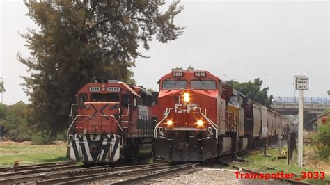 Canadian Pacific Y CSX Con Tren De Ferromex Carrusel BNSF Desde Silao