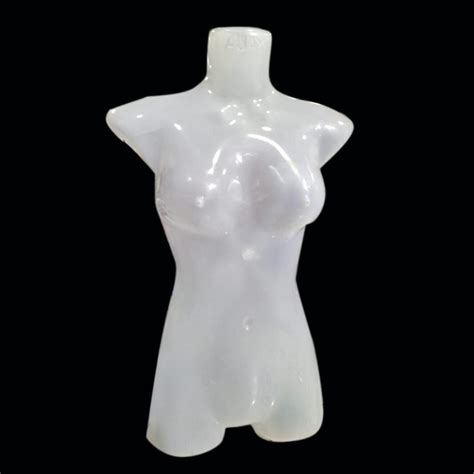 Standing Plastic Female Half Display Mannequin For Garment Shop Size