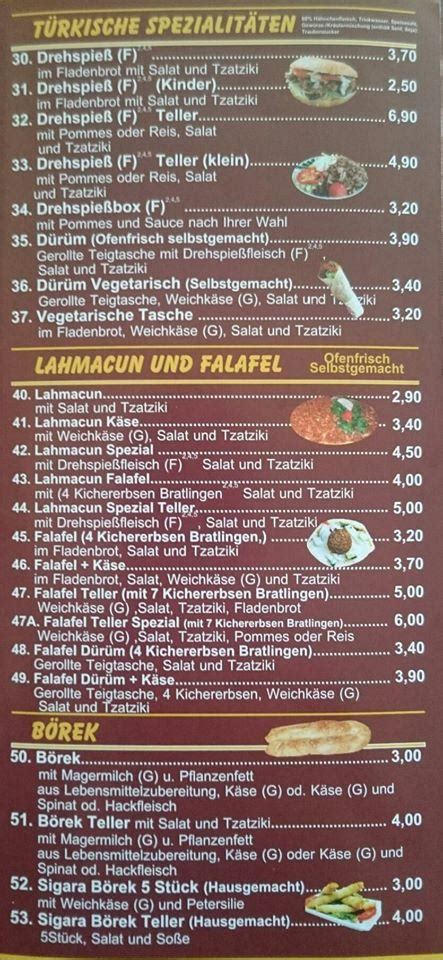 Speisekarte Von Anatolia Pizzeria Kebaphaus Kassel