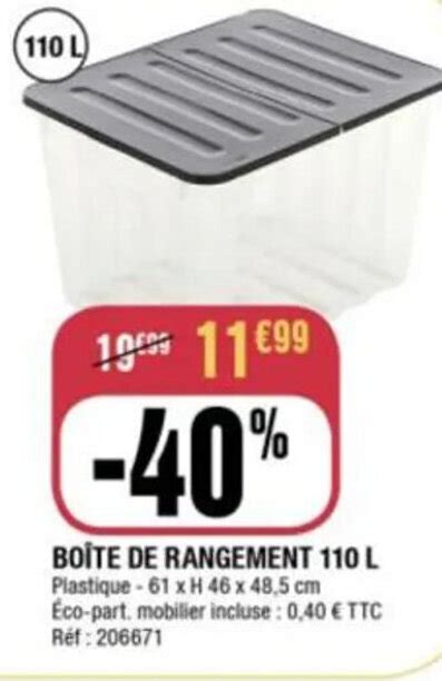 Promo Bo Te De Rangement L Chez La Foir Fouille