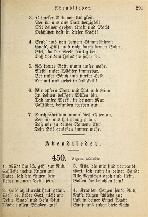 Gemeinschafts Lieder 7th ed 450 Müde bin ich geh zur Ruh Hymnary org