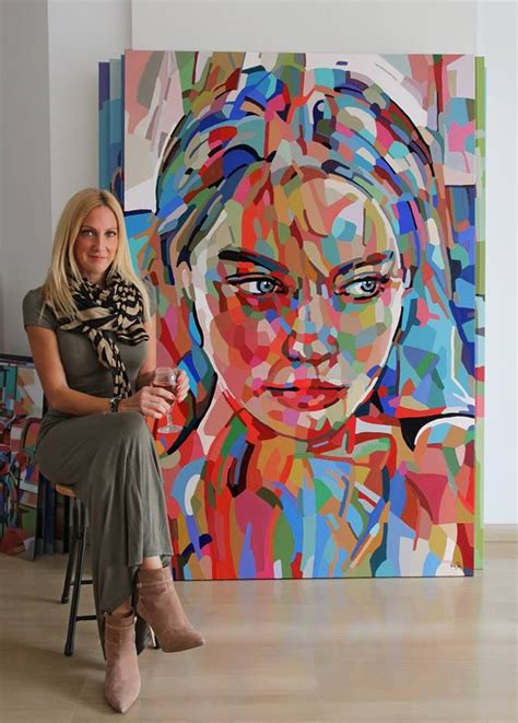 Noemi Safir Dolev Large Scale Portrait Portrait Art Abstract