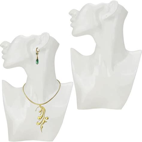 Belle Vous Presentoir Collier Buste En R Sine Blanche Lot De