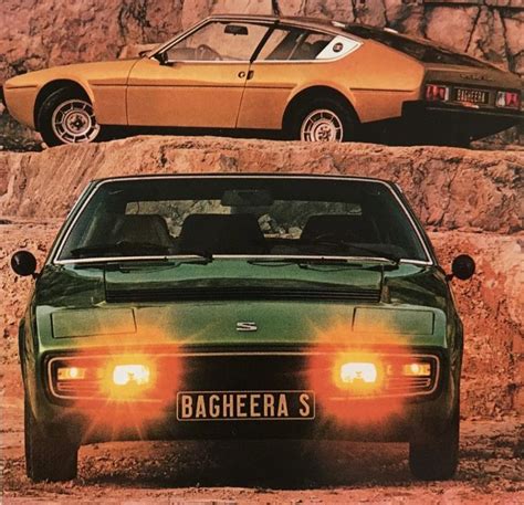 Matra Simca Bagheera Development Story The Three Seat French