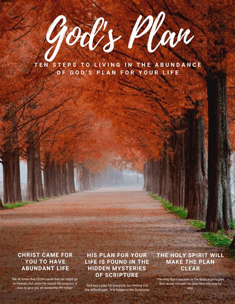 Gods Plan 10 Steps To Living In The Abundance Of Gods Plan For Your