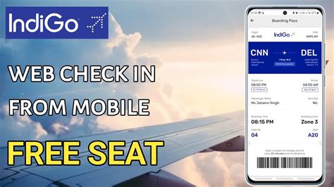 Indigo Private Ticket Boarding Pass Mobile Se Web Check In Kaise Kare