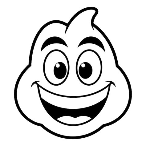 Premium Vector | A black and white drawing of a smiling face with a ...