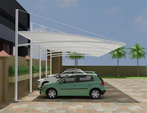 Dome Mild Steel Tensile Car Parking Structures Paint Coated At Rs