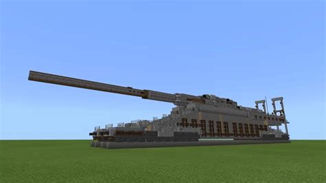 Schwerer Gustav Railway gun Minecraft Map