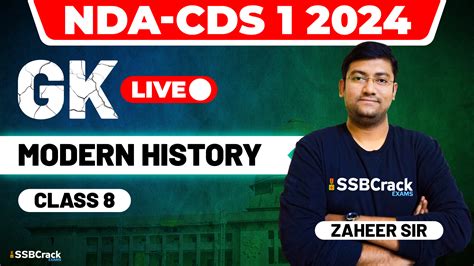 Nda And Cds 1 2024 Exam Modern History Class 8