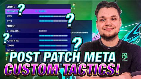 Best Post Patch Custom Tactics Meta Custom Tactics For Fifa Fut