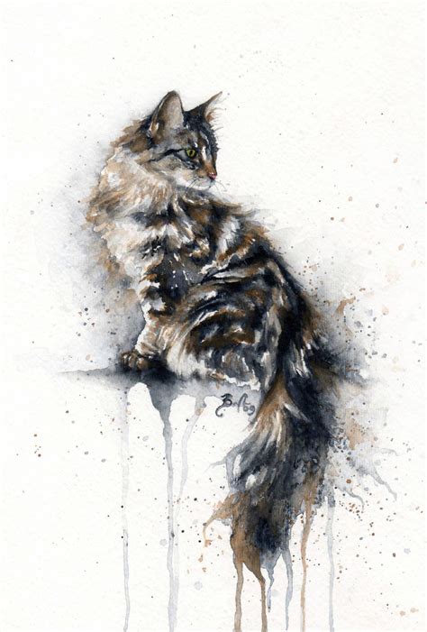 Amazing Watercolour Cat Drawings And Cat Portraits By Artist Braden