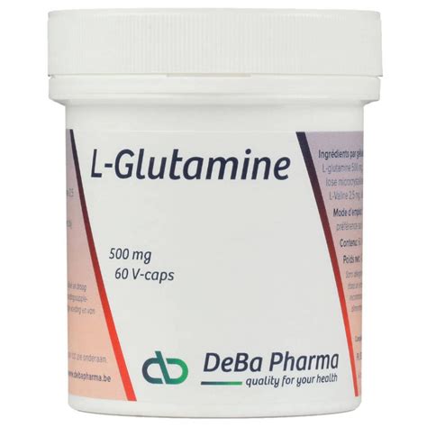 Deba Pharma L Glutamine Capsules Mg St Farmaline