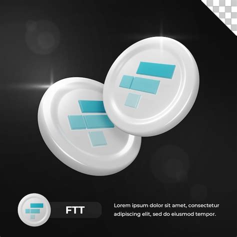 Premium Psd Ftx Token Ftt Cryptocurrency Coin D Rendering