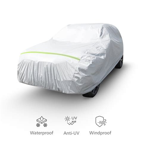 COVINTON 178"-187" SUV Car Cover Waterproof All Weather Hail Thickened ...