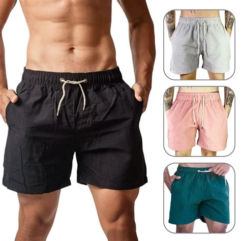 Shorts Em Linho Masculino Premium Mauricinho A Cima Do Joelho Fio Tinto